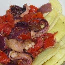 Octapodi Kokkinisto (Greek Octopus in Tomato Sauce)