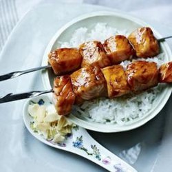 Salmon Yakitori