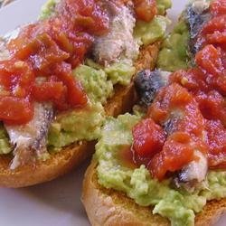 Avocado Salsa and Sardine Frenchy