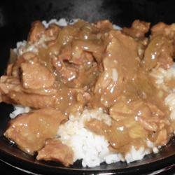 Slow Cooker Beef Tips and Rice