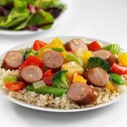 Johnsonville(R) Apple Chicken Sausage Sweet and Sour Stir Fry