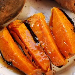 Coal Fired Sweet Potatoes