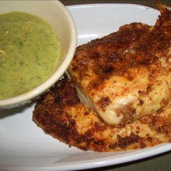 Spice Rubbed Chicken Breasts W/ Spicy-Cool Mint Sauce