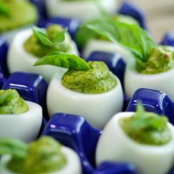 Pesto Deviled Eggs