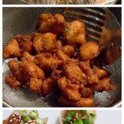 Sesame Chicken Wonton Cups