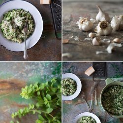 Spinach-Pea Risotto