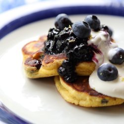 Blueberry Pancakes (Gluten Free and Low Sugar)