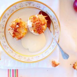 Coconut Stuffed Peaches