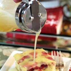 Cranberry Cake With Butter Sauce