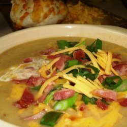 Beer, Bacon (!) Potato Soup- Aka 'Man Soup'