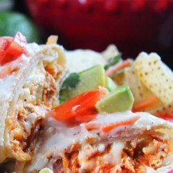 Creamy Smothered Chicken Burritos