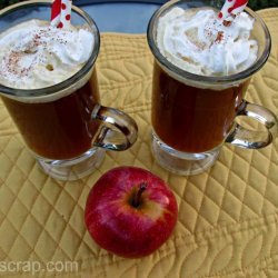 Spiced Apple Cider With Rum Whipped Cream