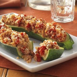 Stuffed Zucchini With Sausage