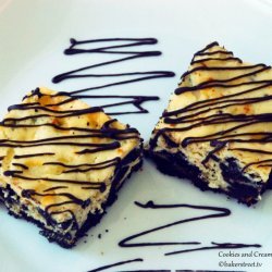 Cookies and Cream Cheesecake Bars