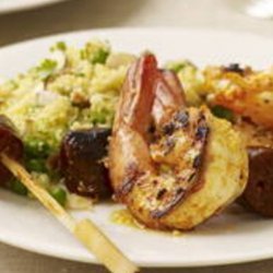 Skewered Chorizo and Shrimps