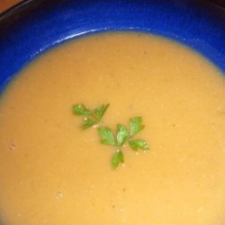 Roasted Sweet Potato and Corn Soup