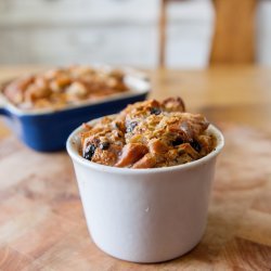 Chocolate and Croissant Bread Pudding