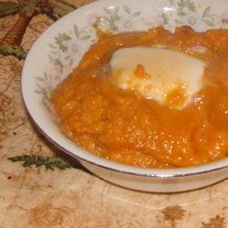 Whipped Sweet Potatoes with Pears