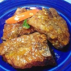 Lamb Chops in Duck Sauce