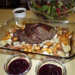 Roasted Lamb with Root Vegetables