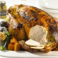 Glazed Turkey with Maille(R) Honey Dijon Mustard