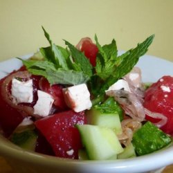 Watermelon-Cucumber Salad With Feta