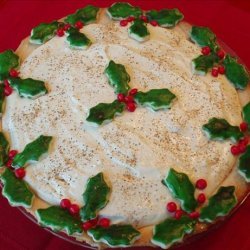 Eggnog  and Holly Pie