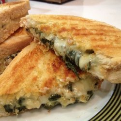 Spinach Artichoke Grilled Cheese Sandwiches