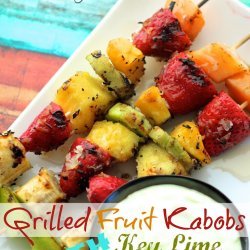 Grilled Fruit With Yogurt Dip