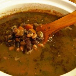 Chef Joey's Papago Tepary & Black Bean Soup (Crock Pot)
