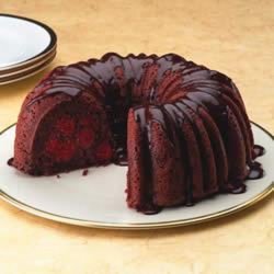 Chocolate Cherry Cake With Rum Ganache