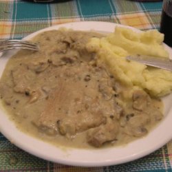 North Croatian Pork Chops in Mushroom Sauce