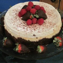 Holiday Brandy Alexander Cheesecake