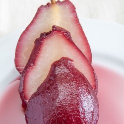 Red Wine Pear Dessert