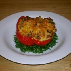 Stuffed Red Peppers With Hash Browns