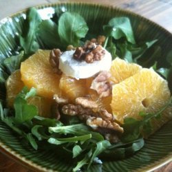 Orange, Walnut and Goat Cheese Salad