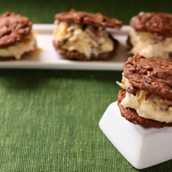 German Chocolate Sandwich Cookies