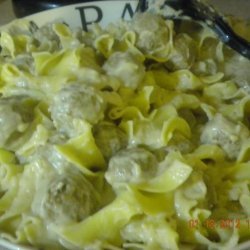 Swedish Meatballs and Egg Noodles