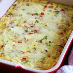 Sausage and Cheese Egg Bake