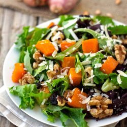 Roasted Butternut Squash Salad With Warm Cider Vinaigrette