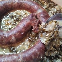 North German Gruenkohl (Kale) and Sausage