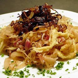 German Spaetzle with Sauerkraut