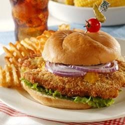 Midwestern Pork Tenderloin Sandwich