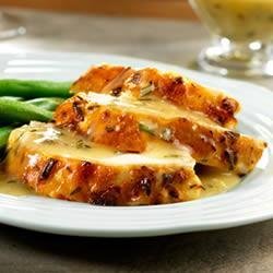 Lemon-Herb Roast Chicken with Pan Gravy