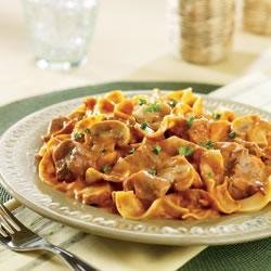 Tomato Beef Stroganoff