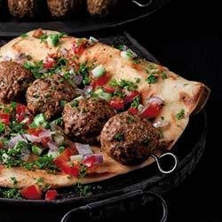 Mediterranean Beef Meatball Kabob