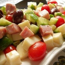 Cucumber and Ham Antipasto