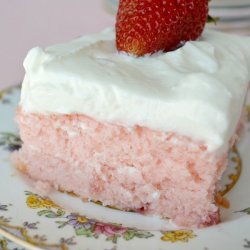 Frosted Strawberry Sheet Cake