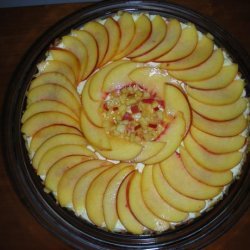 Frozen Peach Torte With Almond Crust
