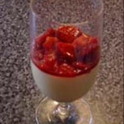 Chilled Strawberry and Pimm's Zabaglione